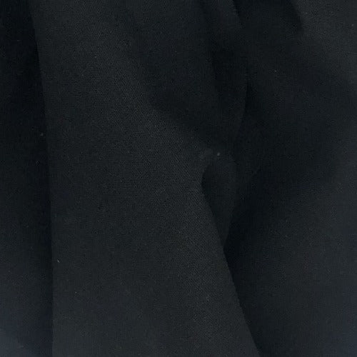 Black Wool Suiting LOW PRICE By Burlington Industries "Made In America" Woven Fabric - SKU 6122 (10 Yard Lot Only $39.95)