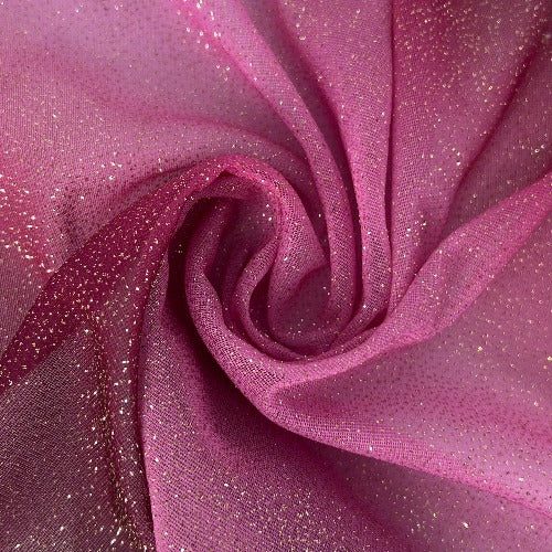 Mauve #S801/2/3 Gradient Metallic Sheer Knit Fabric - SKU 7154U
