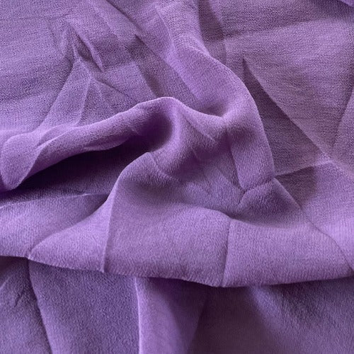 Plum #U161 Georgette Sheer Woven Fabric - SKU 4577