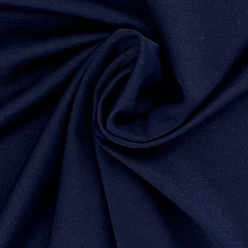 Navy #S52 Four-Way Stretch Polyester/Spandex Jersey Knit Fabric - SKU 7205A