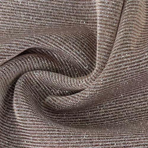 Khaki/Silver #S801/802/803 Lurex Fine Rib Knit Fabric - SKU 7154O
